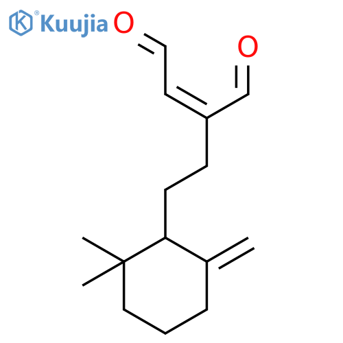2-[(2,2-Dimethyl-6-methylenecyclohexyl)ethyl]-2-butenedial structure