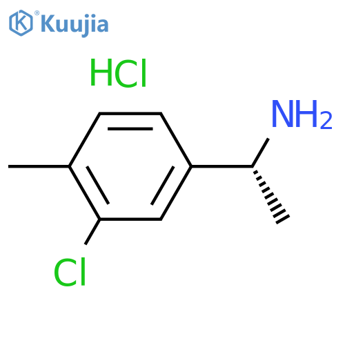 (R)-1-(3-Chloro-4-methylphenyl)ethanamine hydrochloride structure