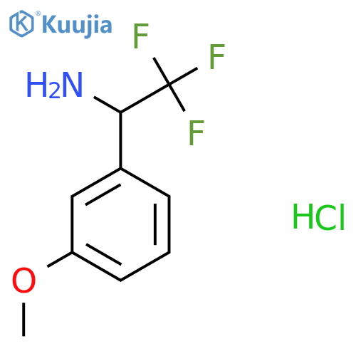 2,2,2-Trifluoro-1-(3-methoxyphenyl)ethanamine hydrochloride structure