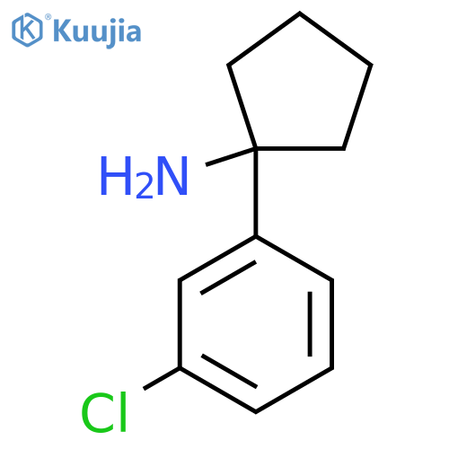 1-(3-Chlorophenyl)cyclopentan-1-amine structure