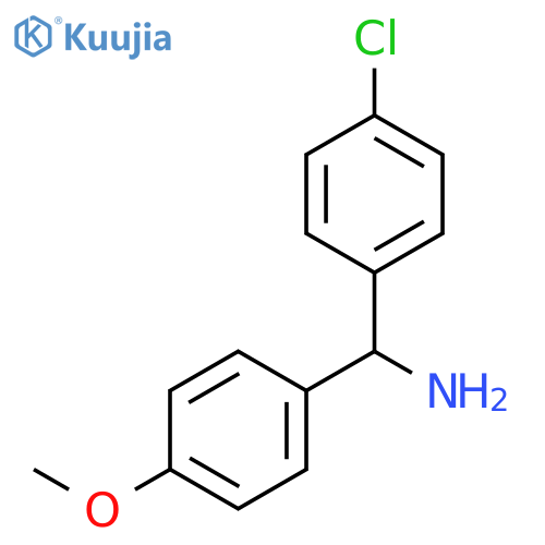 (4-chlorophenyl)-(4-methoxyphenyl)methanamine structure