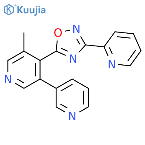3,3'-Bipyridine, 5-methyl-4-[3-(2-pyridinyl)-1,2,4-oxadiazol-5-yl]- structure