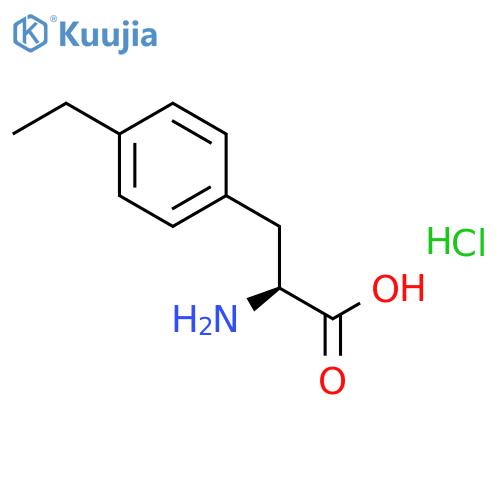 2-Amino-3-(4-ethylphenyl)propionic acid hydrochloride structure