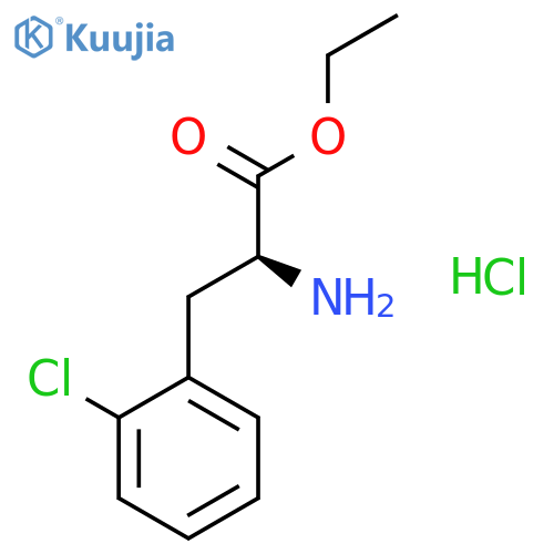 PHENYLALANINE, 2-CHLORO-, ETHYL ESTER, HYDROCHLORIDE structure