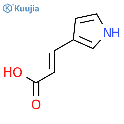 3-(1H-pyrrol-3-yl)prop-2-enoic acid structure