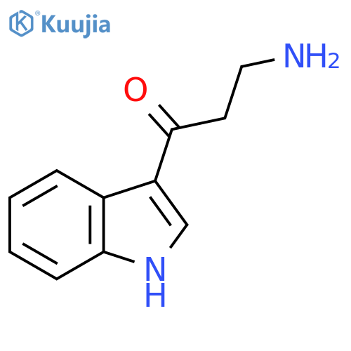 3-amino-1-(1H-indol-3-yl)propan-1-one structure