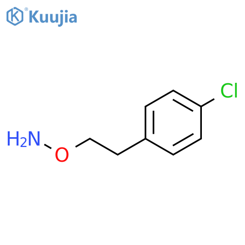 O-2-(4-chlorophenyl)ethylhydroxylamine structure