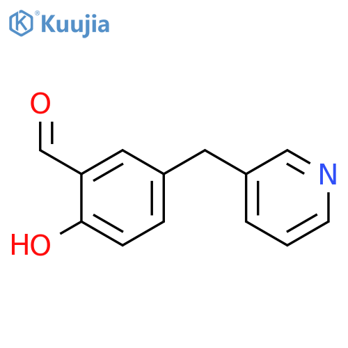 Benzaldehyde, 2-hydroxy-5-(3-pyridinylmethyl)- structure