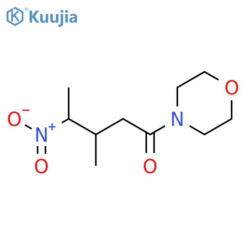 Morpholine, 4-(3-methyl-4-nitro-1-oxopentyl)- structure