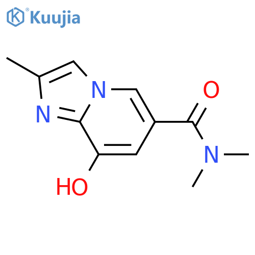 8-hydroxy-N,N,2-trimethyl-Imidazo[1,2-a]pyridine-6-carboxamide structure