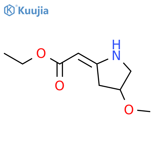 Acetic acid, (4-methoxy-2-pyrrolidinylidene)-, ethyl ester, (2Z)- structure