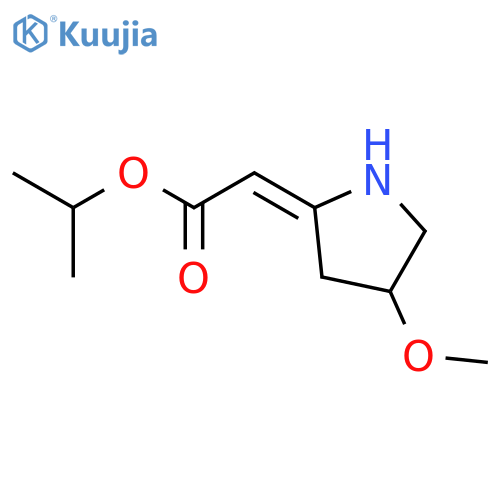 ACETIC ACID, (4-METHOXY-2-PYRROLIDINYLIDENE)-, 1-METHYLETHYL ESTER, (2Z)- structure