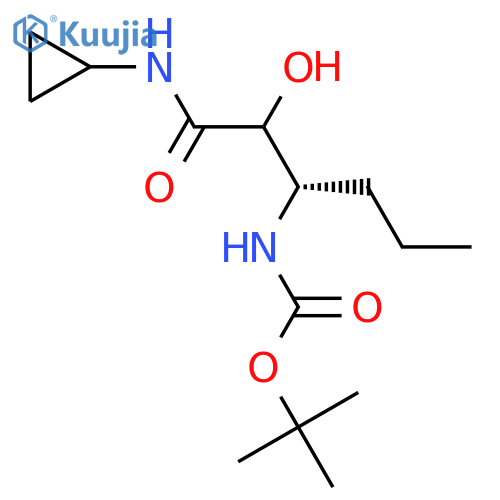 Carbamic Acid, N-(1S)-1-2-(cyclopropylamino)-1-hydroxy-2-oxoethylbutyl-, 1,1-dimethylethyl Ester structure