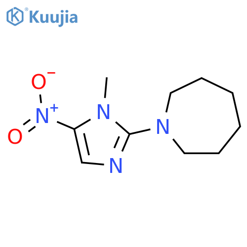 1H-Azepine, hexahydro-1-(1-methyl-5-nitro-1H-imidazol-2-yl)- structure