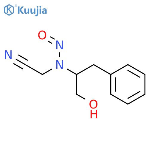 Acetonitrile, [[1-(hydroxymethyl)-2-phenylethyl]nitrosoamino]- structure