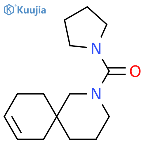 2-Azaspiro[5.5]undec-8-ene, 2-(1-pyrrolidinylcarbonyl)- structure