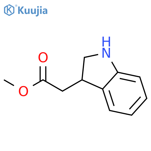 methyl 2-(2,3-dihydro-1H-indol-3-yl)acetate structure
