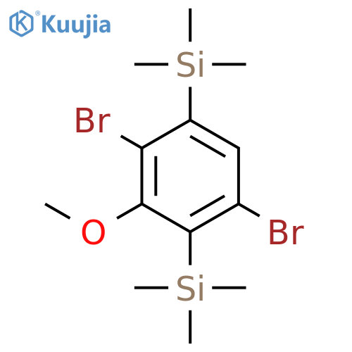 SILANE, (2,5-DIBROMO-3-METHOXY-1,4-PHENYLENE)BIS[TRIMETHYL- structure