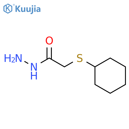 ACETIC ACID, (CYCLOHEXYLTHIO)-, HYDRAZIDE structure