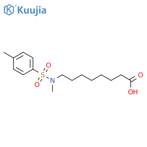 Octanoic acid, 8-[methyl[(4-methylphenyl)sulfonyl]amino]- structure