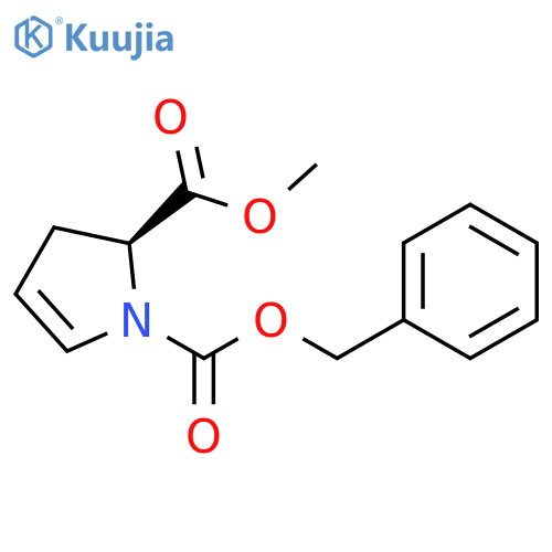 1-benzyl 2-methyl (2S)-2,3-dihydro-1H-pyrrole-1,2-dicarboxylate structure