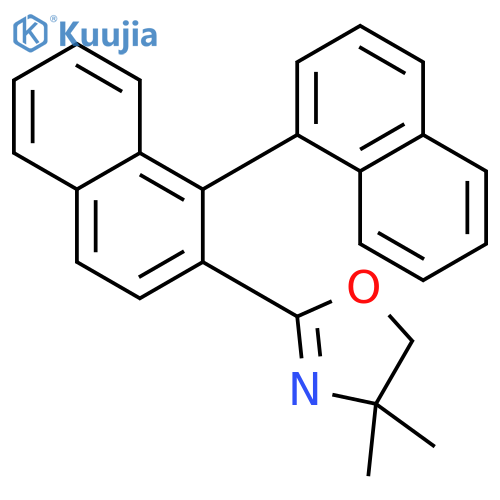 OXAZOLE, 2-[1,1'-BINAPHTHALEN]-2-YL-4,5-DIHYDRO-4,4-DIMETHYL- structure