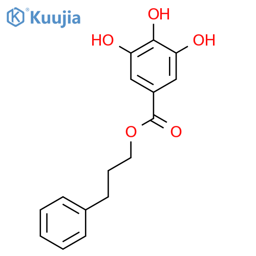 BENZOIC ACID, 3,4,5-TRIHYDROXY-, 3-PHENYLPROPYL ESTER structure