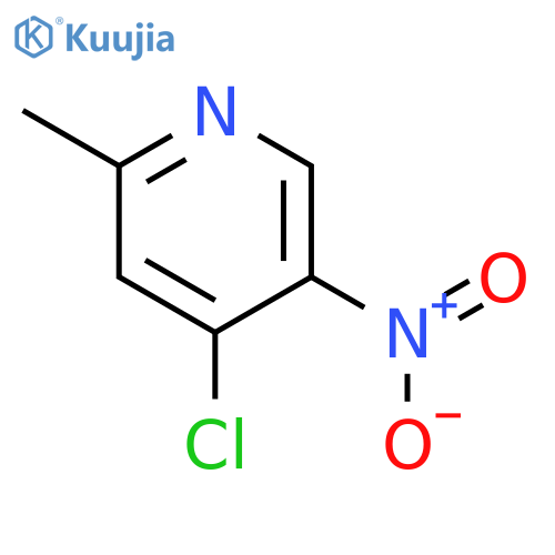4-chloro-2-methyl-5-nitro-Pyridine structure