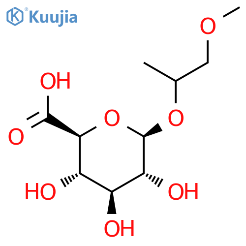 beta-D-Glucopyranosiduronic acid, 2-methoxy-1-methylethyl structure