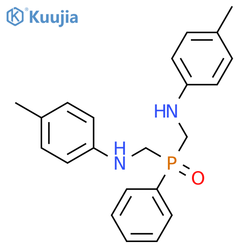 N,N'-[(phenylphosphoryl)dimethanediyl]bis(4-methylaniline) structure