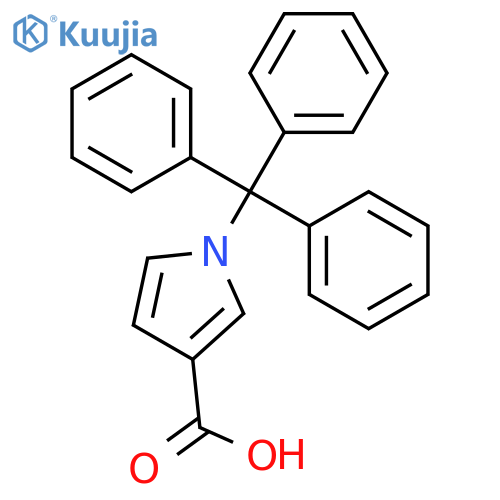 1H-PYRROLE-3-CARBOXYLIC ACID, 1-(TRIPHENYLMETHYL)- structure