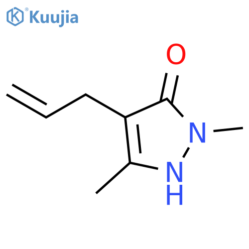 3-Pyrazolin-5-one,  4-allyl-1,3-dimethyl-  (5CI) structure