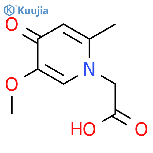 2-(5-methoxy-2-methyl-4-oxo-1,4-dihydropyridin-1-yl)acetic acid structure