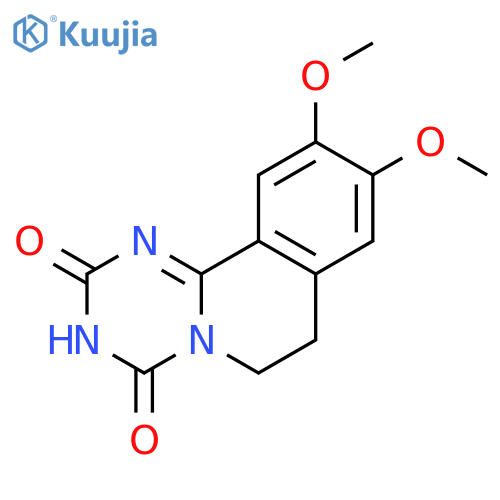2H-1,3,5-Triazino[2,1-a]isoquinoline-2,4(3H)-dione,6,7-dihydro-9,10-dimethoxy- structure