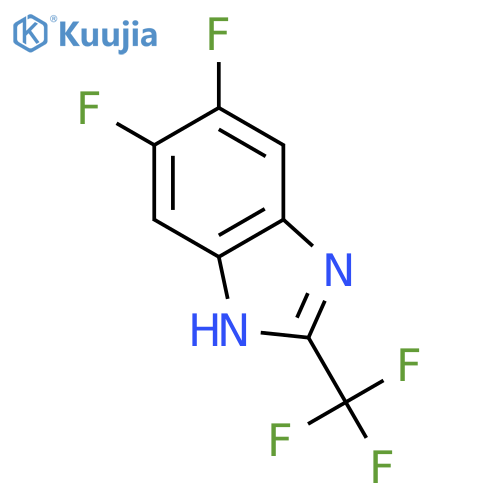 1H-Benzimidazole, 5,6-difluoro-2-(trifluoromethyl)- structure