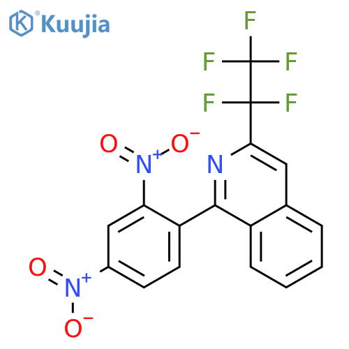 Isoquinoline, 1-(2,4-dinitrophenyl)-3-(pentafluoroethyl)- structure