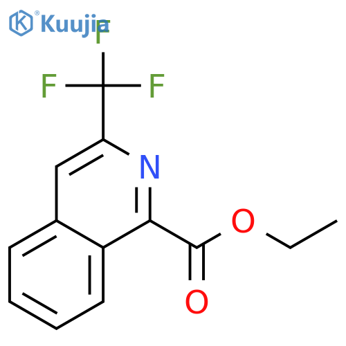 1-Isoquinolinecarboxylic acid, 3-(trifluoromethyl)-, ethyl ester structure