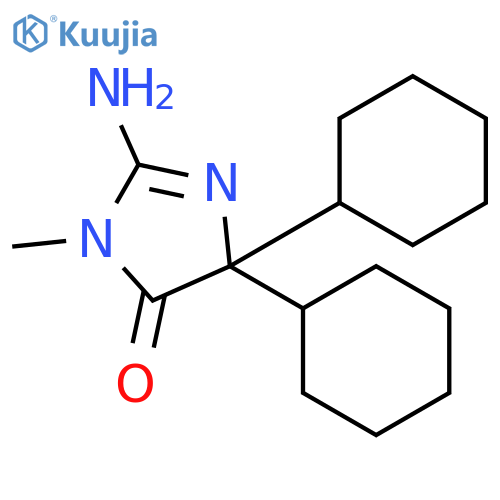 4H-IMIDAZOL-4-ONE, 2-AMINO-5,5-DICYCLOHEXYL-3,5-DIHYDRO-3-METHYL- structure