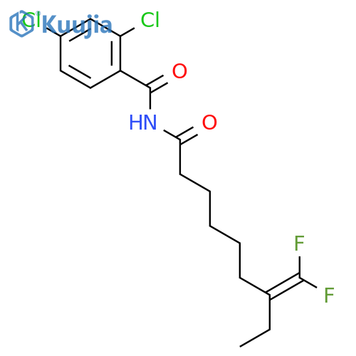 BENZAMIDE, 2,4-DICHLORO-N-[7-(DIFLUOROMETHYLENE)-1-OXONONYL]- structure
