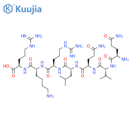 D-ARGININE, D-GLUTAMINYL-D-VALYL-D-GLUTAMINYL-D-LEUCYL-D-ARGINYL-D-LYSYL- structure