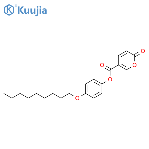 2H-PYRAN-5-CARBOXYLIC ACID, 2-OXO-, 4-(NONYLOXY)PHENYL ESTER structure