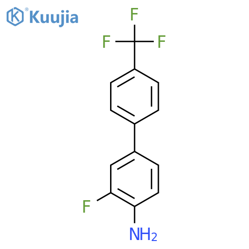 [3-Fluoro-4'-(trifluoromethyl)-4-biphenylyl]amine structure