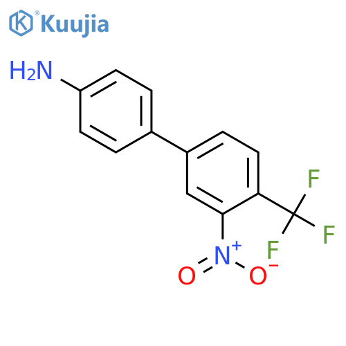 [1,1'-Biphenyl]-4-amine, 3'-nitro-4'-(trifluoromethyl)- structure