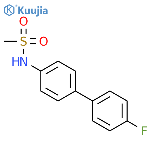 N-4-(4-fluorophenyl)phenylmethanesulfonamide structure
