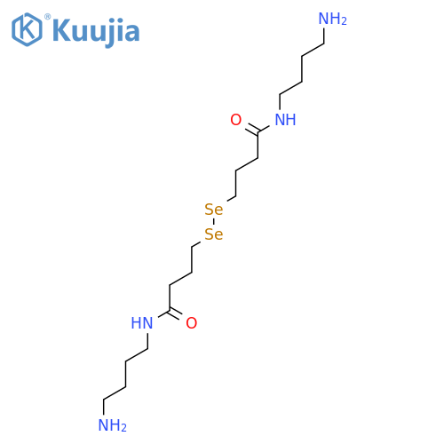 BUTANAMIDE, 4,4'-DISELENOBIS[N-(4-AMINOBUTYL)- structure