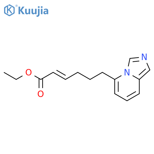 2-Hexenoic acid, 6-imidazo[1,5-a]pyridin-5-yl-, ethyl ester structure