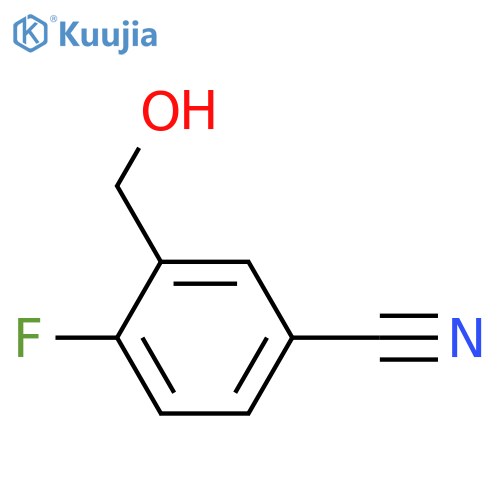 4-Fluoro-3-(hydroxymethyl)benzonitrile structure