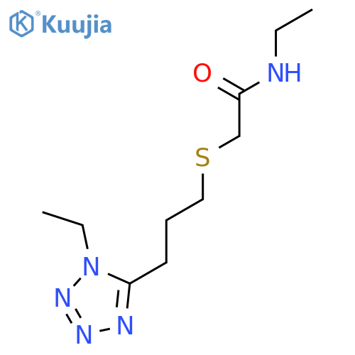 ACETAMIDE, N-ETHYL-2-[[3-(1-ETHYL-1H-TETRAZOL-5-YL)PROPYL]THIO]- structure