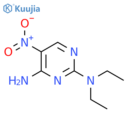 N2,N2-diethyl-5-nitropyrimidine-2,4-diamine structure