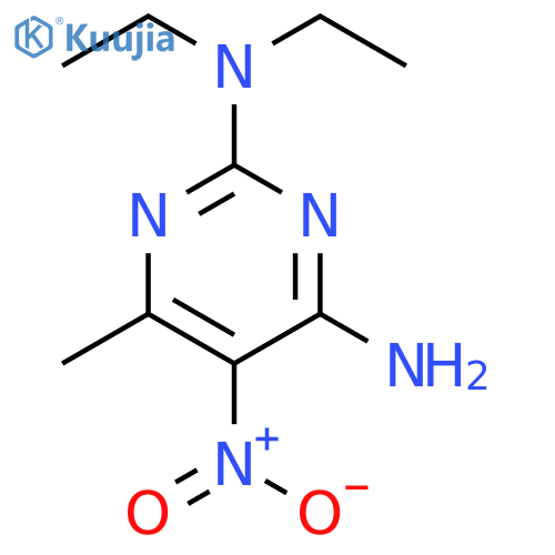 2,4-Pyrimidinediamine, N,N-diethyl-6-methyl-5-nitro- structure